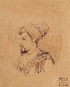 A Medallion Portrait of Muhammad-Adil Shah of Bijapur Rembrandt Harmensz Van Rijn